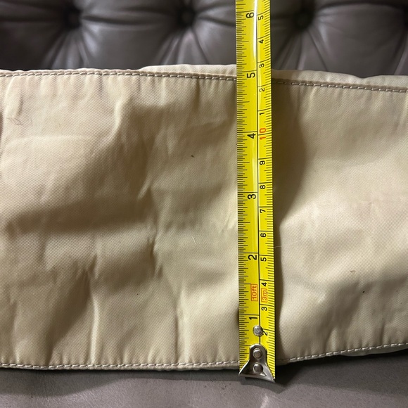 Vintage Prada Tessuto Tote Large Shoulder Bag Well-Loved Beige Authentic Y2K - Picture 14 of 17